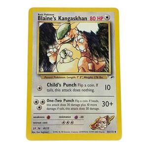 Blaine's Kangaskhan Unlimited Uncommon Gym Heroes 036/132 NM